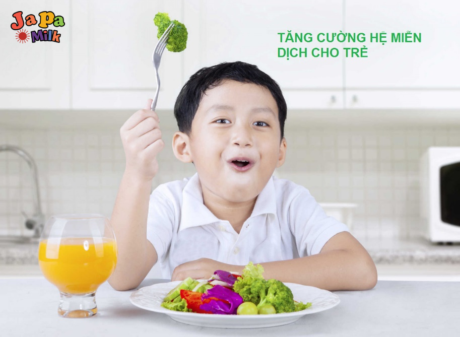 sữa tăng cường hệ miễn dịch cho trẻ